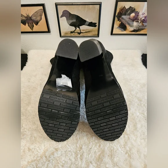 NWOT - Charles David Lace Up Boots - Picture 9 of 9